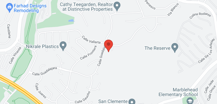 map of 701 Calle Cumbre San Clemente, CA 92673